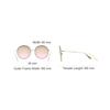 Dior Gold Frame Pink Green Gradient Round Sunglasses Men sunglasses DIORSOCIETY2F-DDB-6086