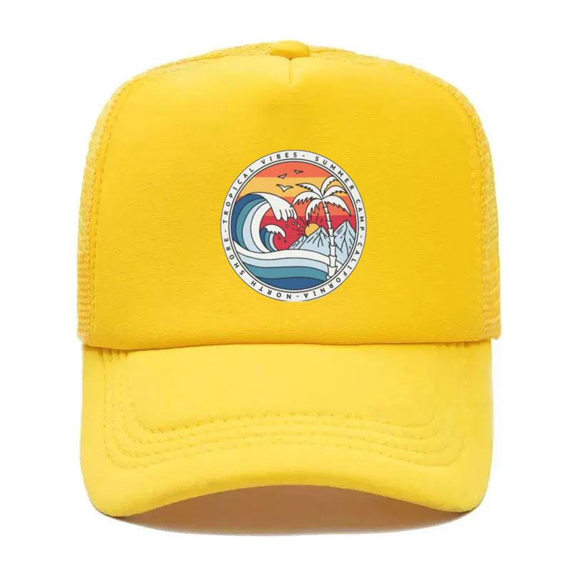 Berretto da Baseball da Spiaggia per Surf Sportivo Uomo Donna Regolabile Cappello Trucker da Surf Primavera Snapback Cappellini Berretto da Baseball