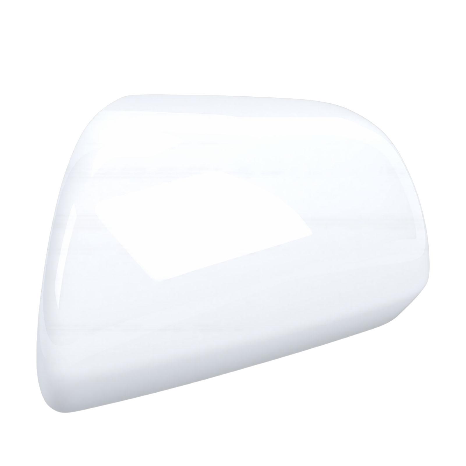 

Door Side Rearview Mirror Cover Cap White Clip On Exterior Mirror Cover Trim Replacement for Toyota 2012 2020 Left