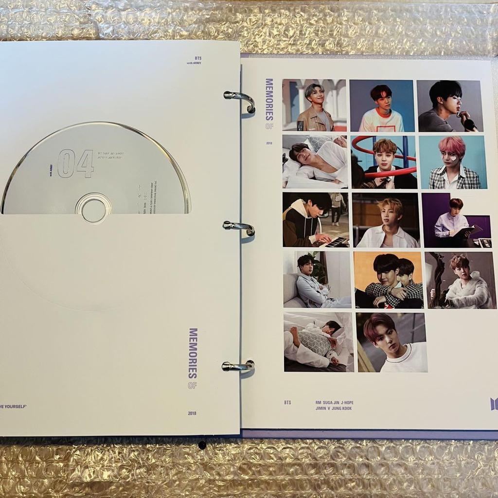 [USED] BTS Memories of 2018 DVD with V Taehyung trading card