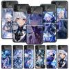 Genshin Impact Furina Phone Case For Samsung Galaxy Z Flip 7 6 5 4 3 5G Shockproof Cover Z Flip7 Flip6 ZFlip5 Flip3 Flip4 Luxury