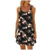 Women's Summer Sexy Suspender  Dress Sleeveless Printed Dress  Sling Dress