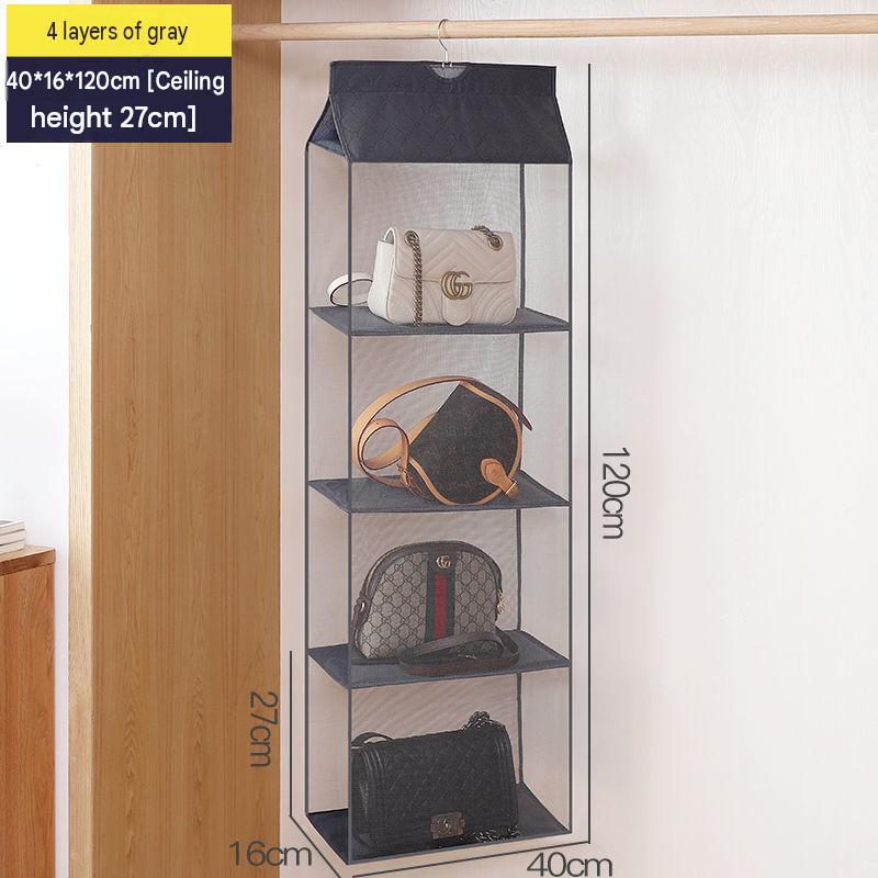 Hanging Organizer for Closet, Storage Bag for Purses, Door Storage Rack, Multi-Layer Household Storage Hanging Bag