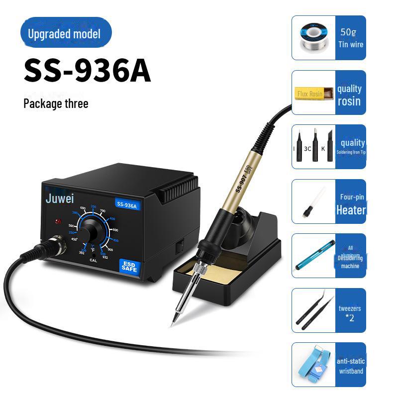 Adjustable Temperature Electric Soldering Iron Set for Electronics Repair