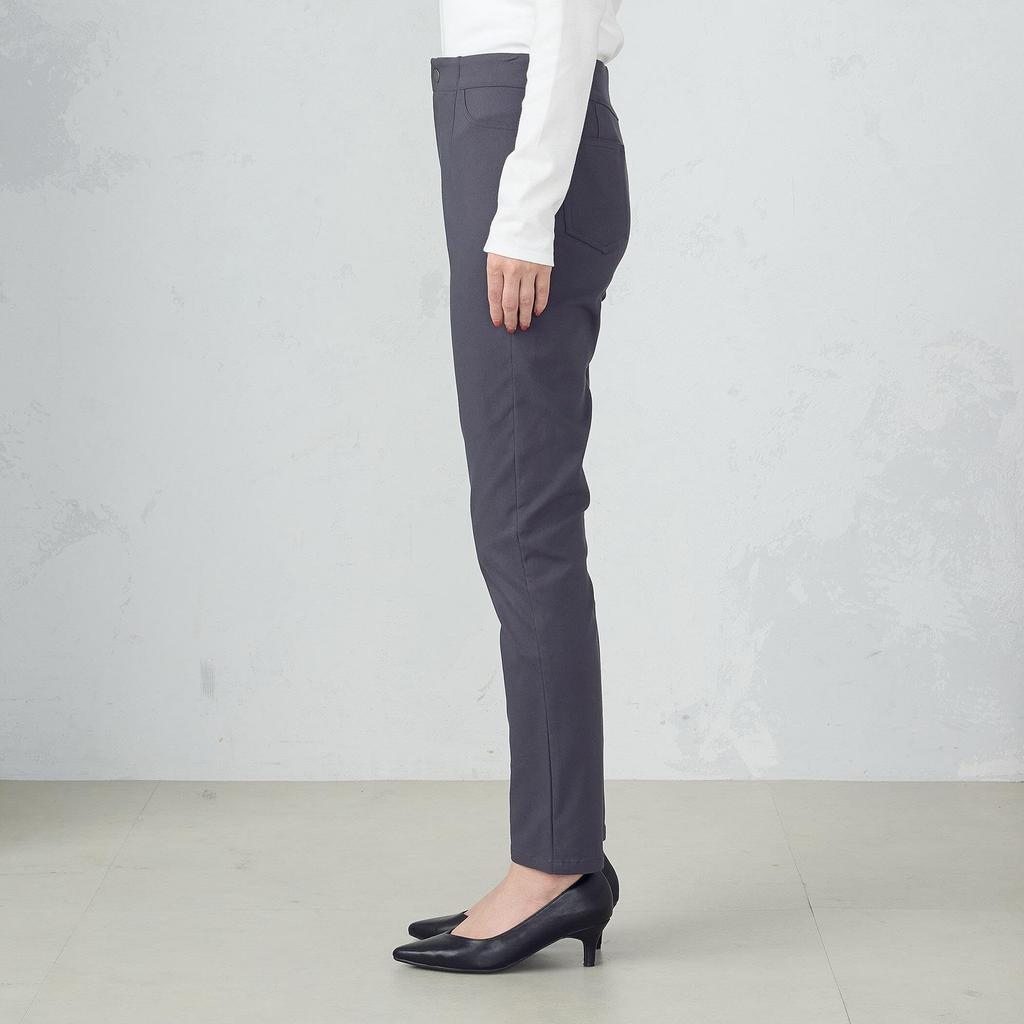 Comme Ca Ism Ca Beautiful Basic Charcoal (Comme Models) Pants Fleece-Lined High-Tension Pants, 38-52PI52-204, XL,
