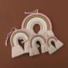 Colorful Woven Macrame Rainbow Wall Decor Party Decoration for Kids Baby Nursery