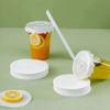 500 Pcs Splash Proof Cup Sealing Pads Paper Disposable Coffee Paper Lids  Beverage