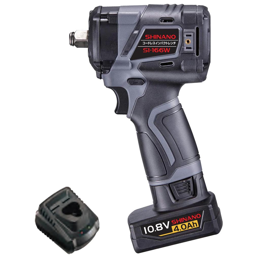 Shinano Kihan SHINANO cordless impact wrench with 1 piece SI-166W-1