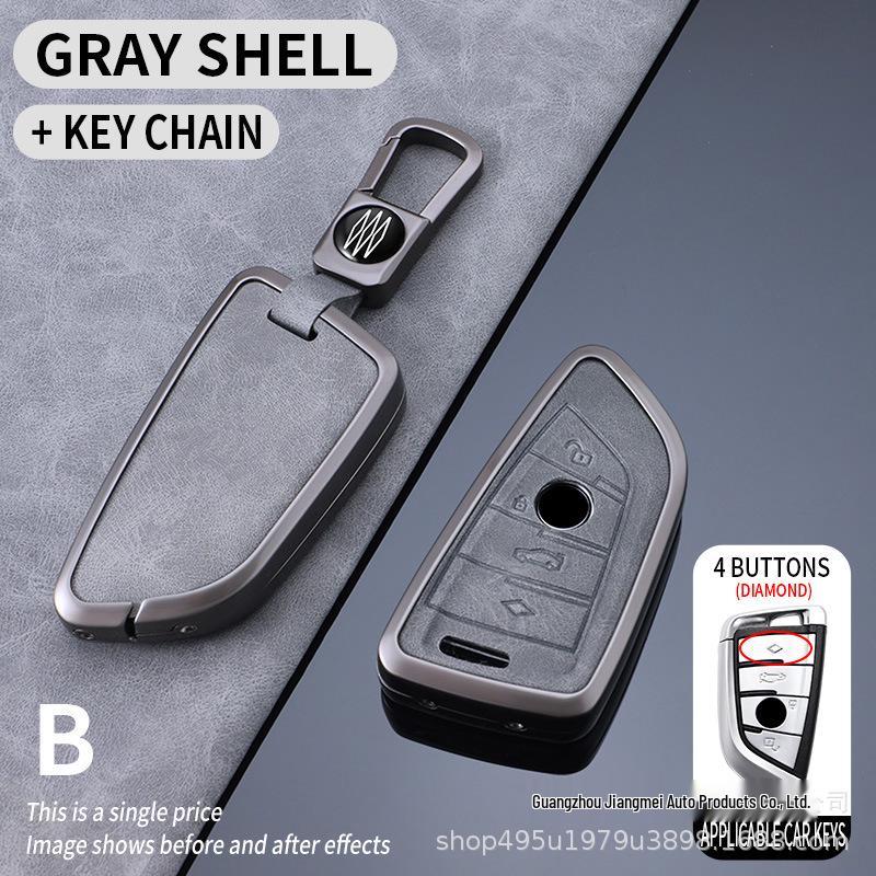 BMW Key Case for New 5, 3, 7 Series and X1-X7 Models - Includes Blade and Buckle, Fits 530, 325i, I3