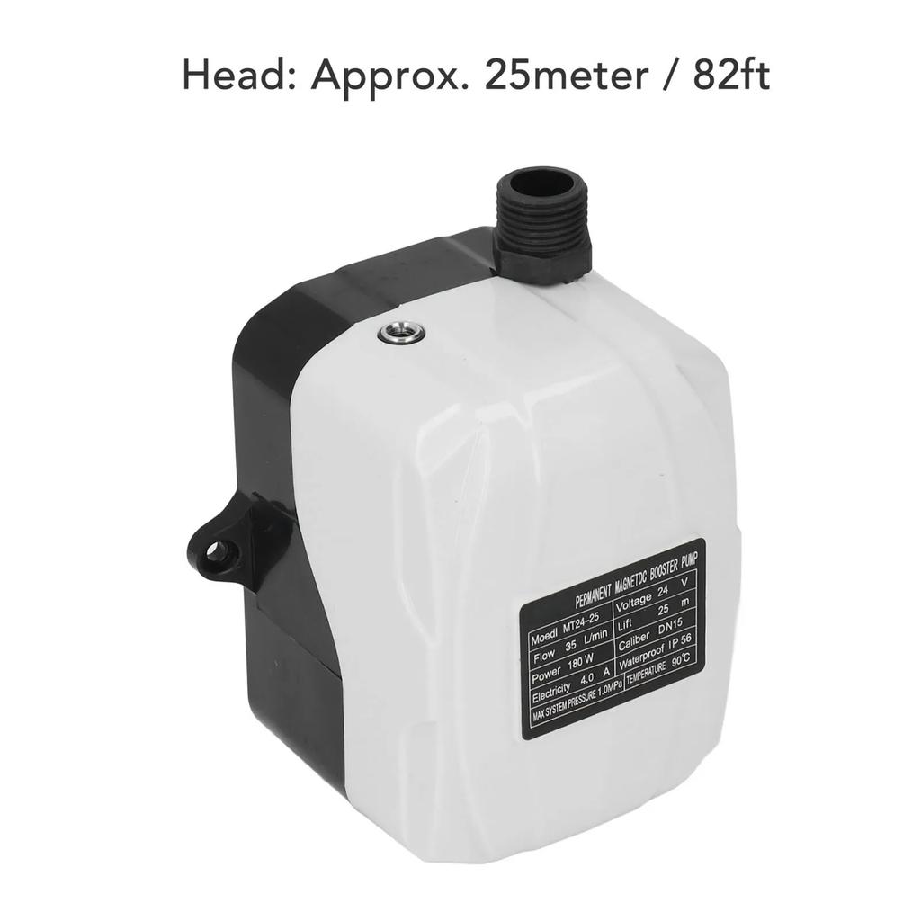 Booster Pump Water Pressure High 180W Automatic Water Booster Pump for Kitchen Sink Shower DC24V AC100‑240V Booster Pump