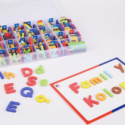Magnetische Groß- und Kleinbuchstaben für Kinder - Pädagogische Englisch-Lehrmittel