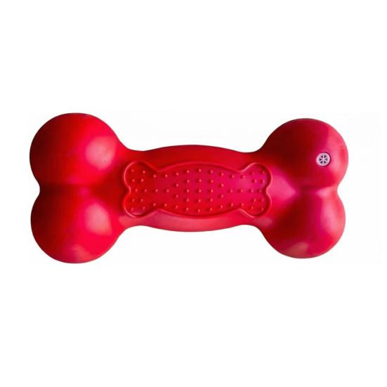 

Пищащая кость для собаки Игрушка для собак, устойчивая к укусам, Интерактивная жевательная игрушка, Текстурированная игрушка для чистки зубов для крупных, средних, маленьких собак, Щенков, Для прорезывания зубов A