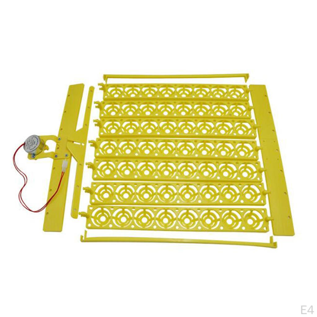 132/154 Egg Turner Tray For Poultry Hatching DC110V Yellow
