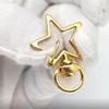 Star/Moon Spring Clasps Keychain DIY Accessories Metal Swivel Lobster Claw Clasps Alloy Material DIY Keychain Supplies