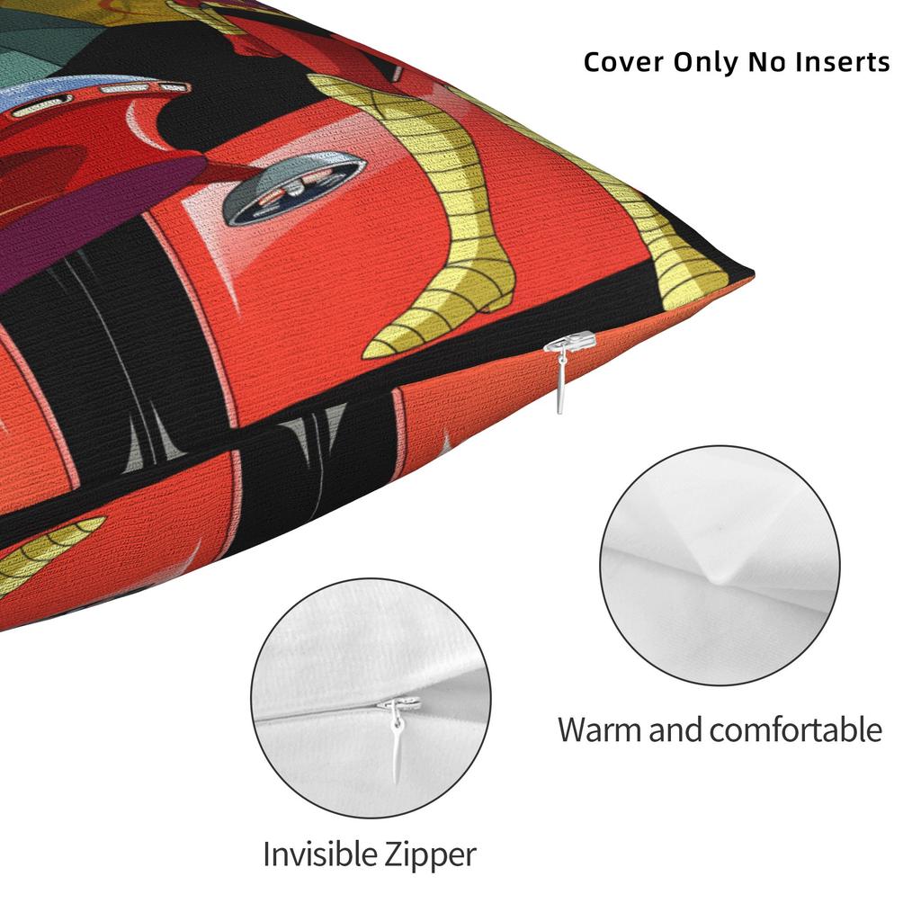 cartoon Rocket Punch Mazinger Z Pillow Cover Design Cushion Cover Fashion Pillow Case For Sofa Bedroom Home Decor