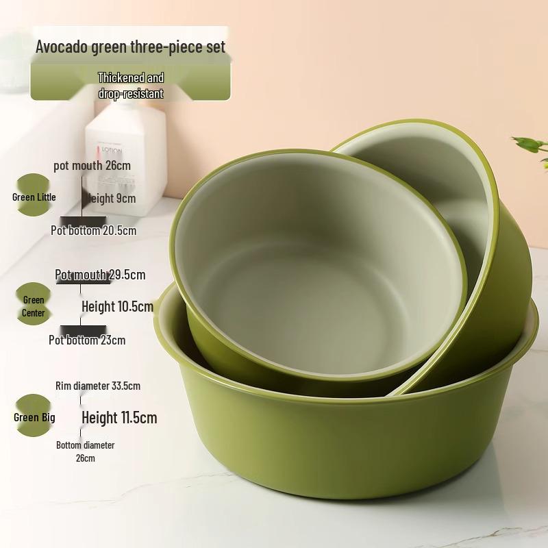 Durable Extra Thick Plastic Washbasin for Clothes, Student Dormitory Basin