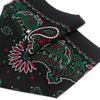 Trifong Bandana Black Bandana Adult Paisley Men's Bandana Green Handkerchief Stylish 100% Cotton Unisex Women's 55cm x 55cm