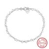 ORSA JEWELS 14K Gold 1,2 mm Italienische Cubanische Kette Fußkettchen für Damen 925 Sterling Silber Feines Sommer Strand Fußarmband Fußkettchen SA43
