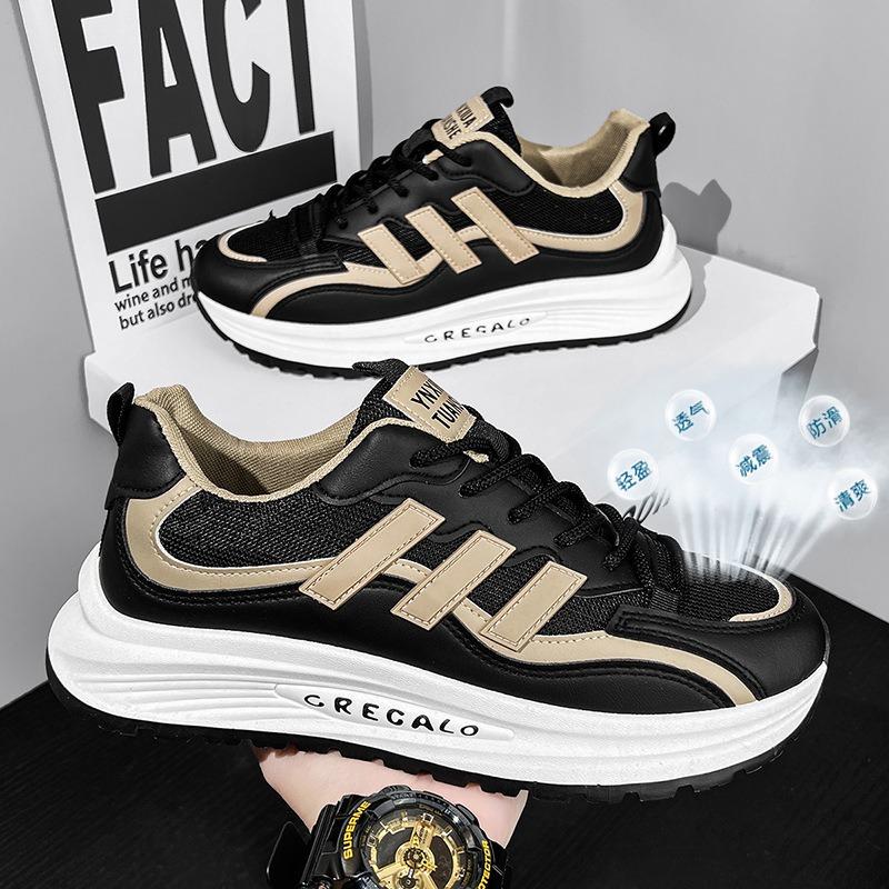 Spring High-end Mesh Casual Sports Shoes Men's Versatile Thick Soles Increase