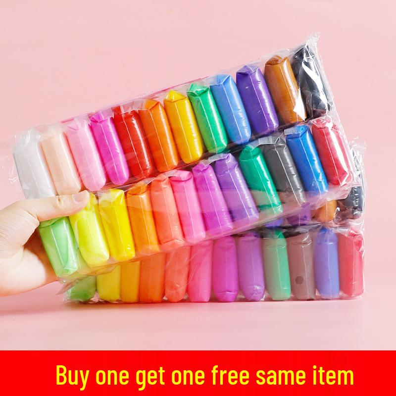 Set de argilă cu 36 de culori: 12 Plastilină Handmade + 24 Plastilină Spațială pentru Copii