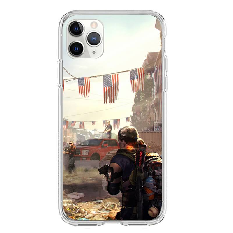 Tom Clancy's The Division Phone Case For Iphone 7 8 Plus X Xs Max Xr 11 12 13 Mini Pro Max SE2 Transparent Soft Cover