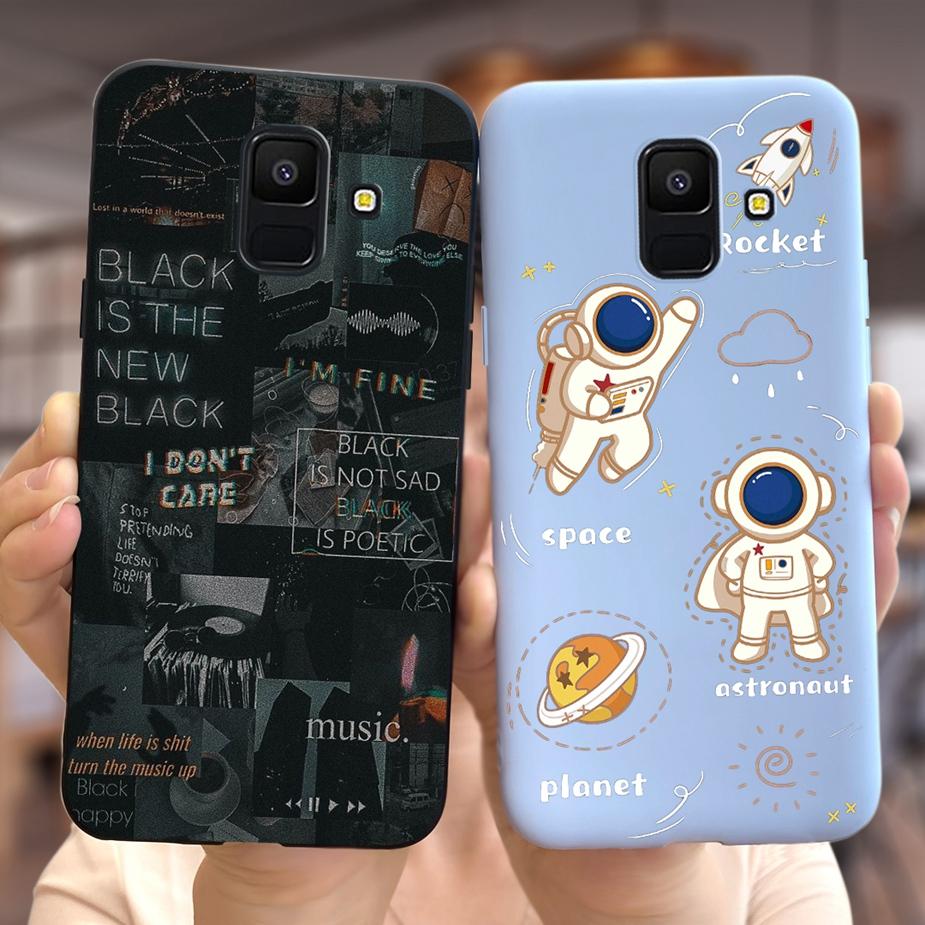 For Samsung Galaxy A6 Plus 2018 Case SM-A605F Cute Dinosaur Cartoon Cover Soft TPU Phone Case For Samsung A6 2018 A600F A6+ Bags