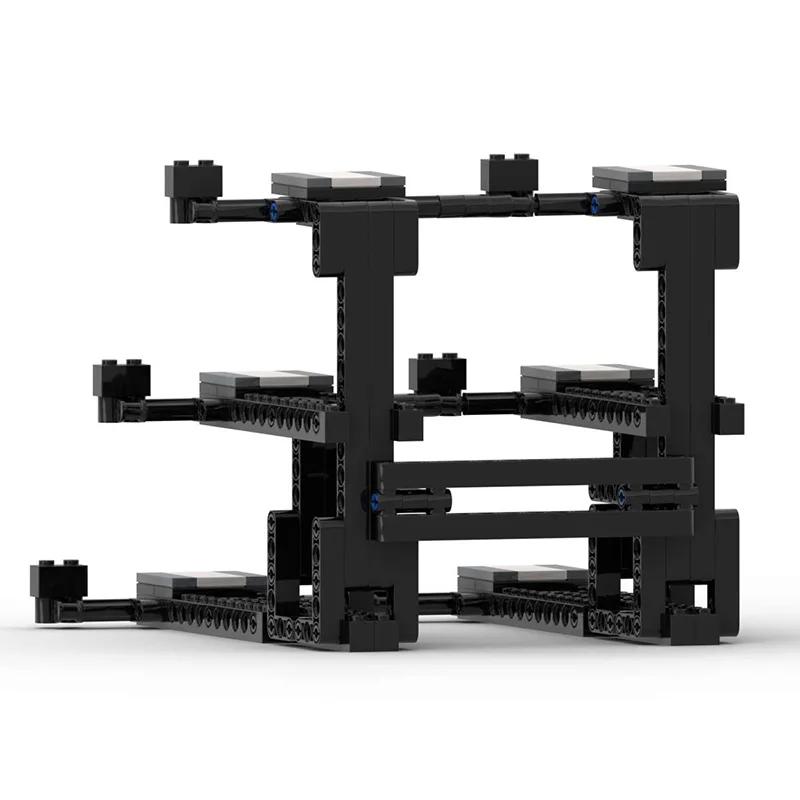 Non-Toxic Abs Plastic Building Blocks Car Display Stand Compatible Bracket Accessories For Car Vehicle Kids Toys(Bag)