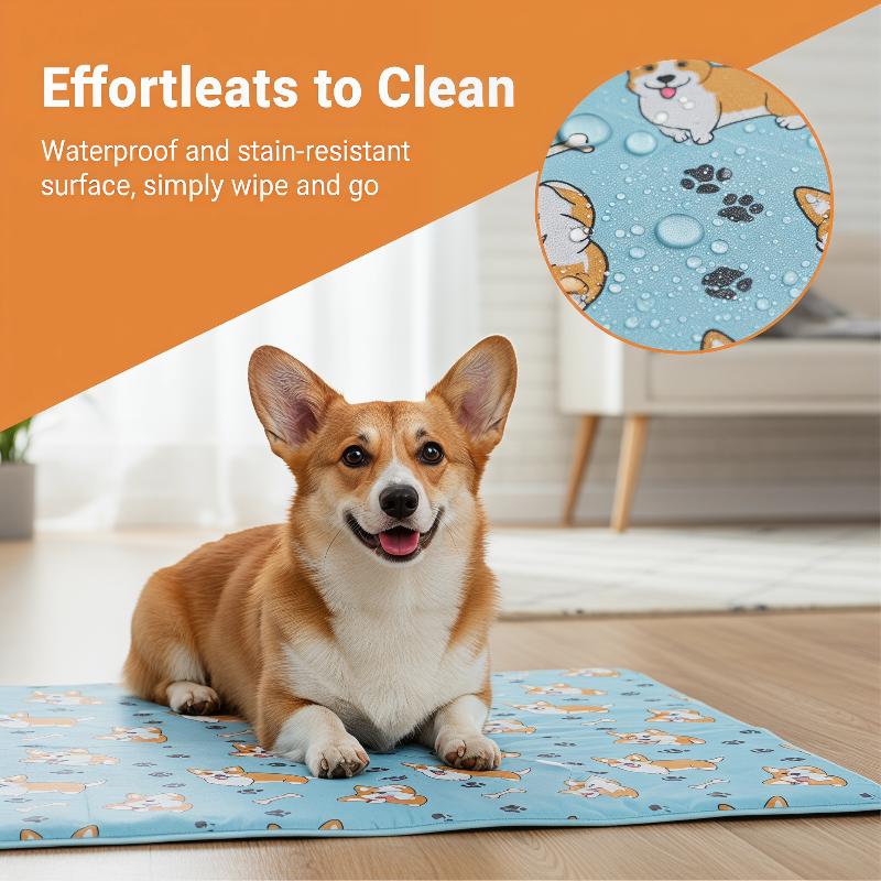 Reusable Pet Cooling Mat Waterproof Gel Pad For Dogs And Cats Summer Non Toxic Cool Bed Mat