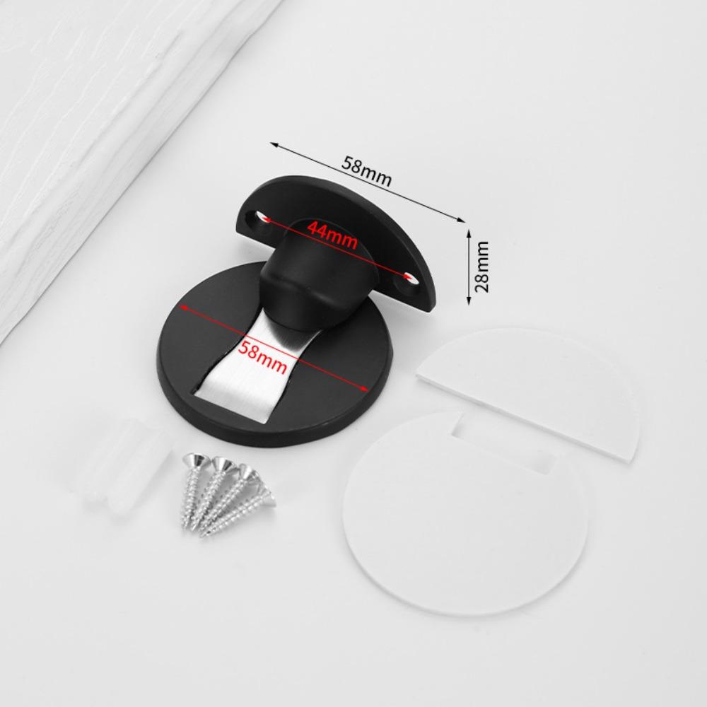 

Height-Adjustable Door Stop Zinc Alloy Door Stopper New Door Top Home Black