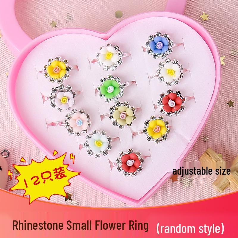 Princess Elsa Frozen Gem Ring for Girls - Cute Diamond Play Accessory