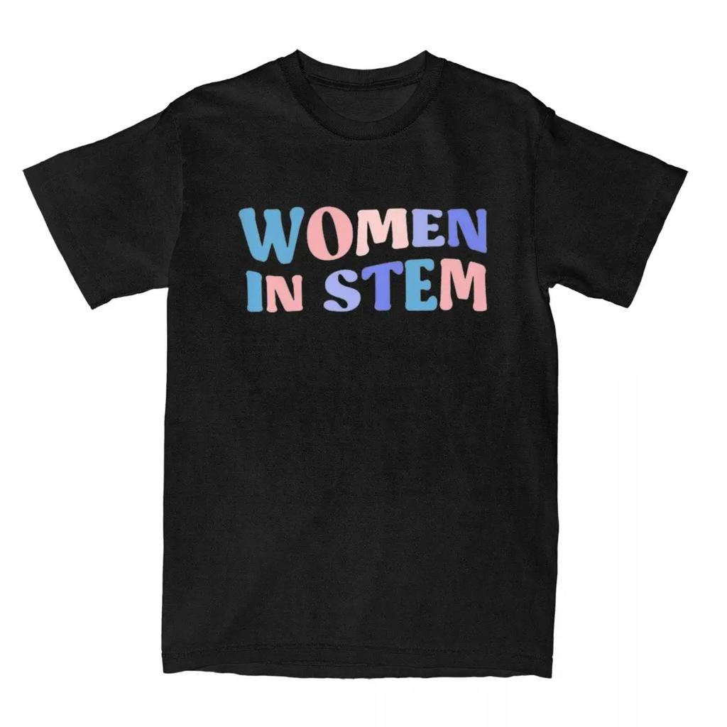 Women In STEM Science T Shirt Merch for Men Women  Funny Female Scientist Tees Short Sleeve Clothes Gift Idea