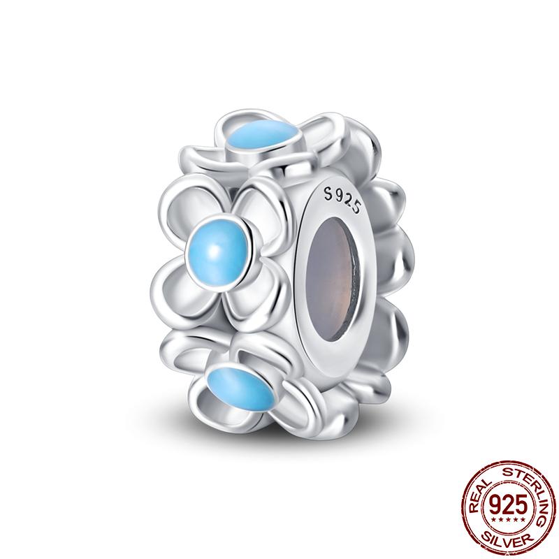 Kupfer-Verschluss Kupfer-Anhänger Silikon-Abstandshalter Sicherheitskette Passend für Original Pand 3mm Armband Schmuck Damen Neu