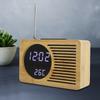 Multipurpose USB Digital LED Alarm Clock Thermometer Time Temperature Display FM Radio