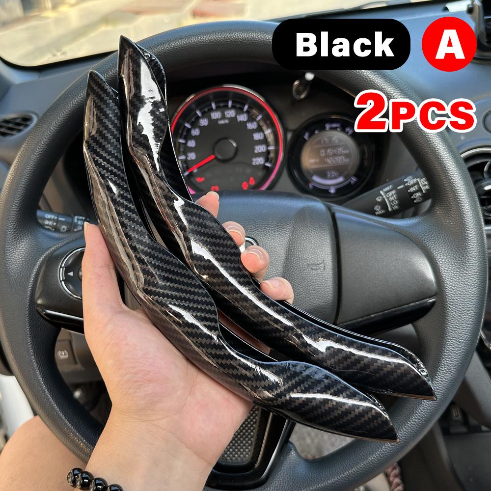 

2PCS Universal Car Steering Wheel Booster Leathert Cover Non-Slip Auto Interior Steer Protector interior Decoration Accessories