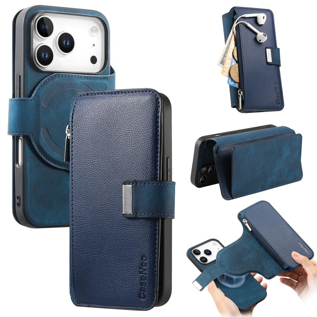 CASENEO MW-02 For iPhone 17 Pro Max Case Detachable Magnetic Leather Flip Phone Cover