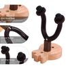 Guitar Wall Mount Hanger Solid Wood Guitar Hanger Wall Hook Holder Stand with Metal Steadying Bars for Acoustic
