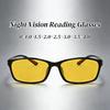 Ultralight Men's Reading Glasses Vintage Square Frame Car Driving Presbyopia Fashion Yellow Lenses Far Sight Eyeglasses Sports