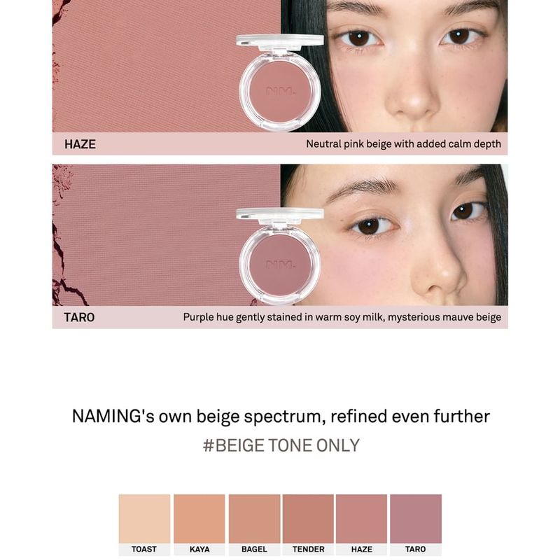NAMING - Fluffy Powder Blush - 11 Colors