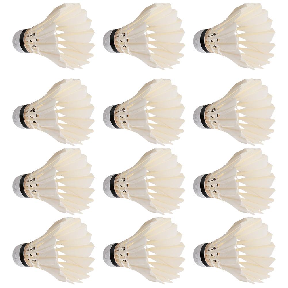 

12шт утиные перья бадминтон мячи воланы для тренировок на открытом воздухе в помещении спортивная практика