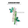 Ping An Bamboo Rising Brooch Chinese Style Emerald High-end Luxury Creative Pin Suit Accessories