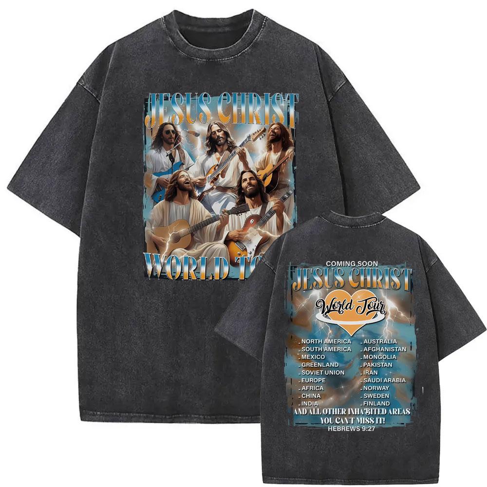 Fathers Day Fishers of Men Merch T Shirt Men Women Vintage Washed Hot Sale Tshirt High Quality Oversized T Shirts Streetwear