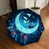 1pc Moon Night Automatic Folding Umbrella, Heavy Duty 8 Rib Iron Frame,  Suitable for Travel, Daily Use, Birthday, Decor Gift  13