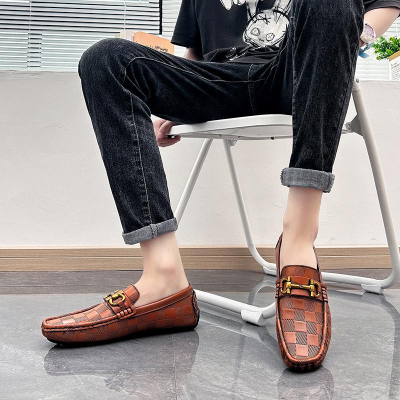 Men’s Moccasins Penny Loafer Driving Shoes Comfort Leather Flats Casual Slip-ons Plus Size Color Shoes for Men