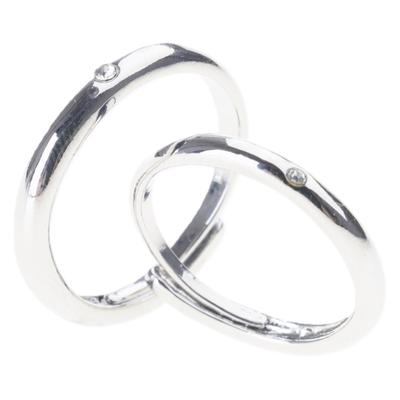 2 Stück/Set Personalisierbarer Ring Jubiläum Hochzeit Requisiten Partnerringe für Damen Herren Versprechen Verlobung Ehering Set
