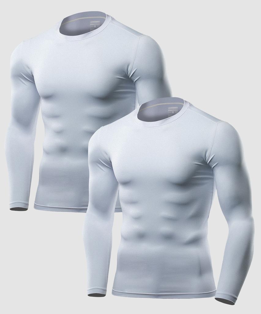 ARMEDES [2Pack] Plain Tech Fit Underlayer Long Sleeve Ar-52 (10 Colors) (C Type)