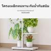 Iron Flower Rack Metallic Multi-tier Plant Display Stand Indoor Floral Shelf for