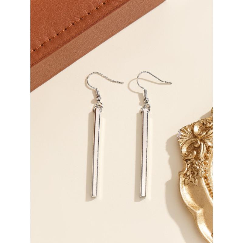 Fashion Simple Western Style Geometric Long Dangle Drop Earrings