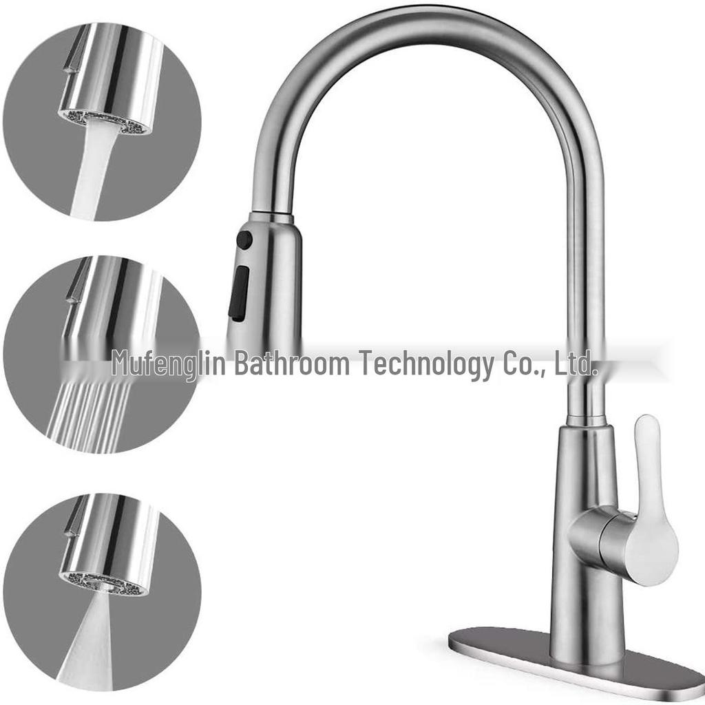 Pull-Out Kitchen Sink Faucet Aerator Spray Head