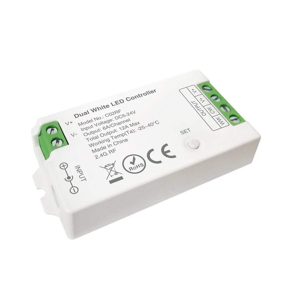 

Dual Color LED Strip Controller with 2.4G Remote Control Set