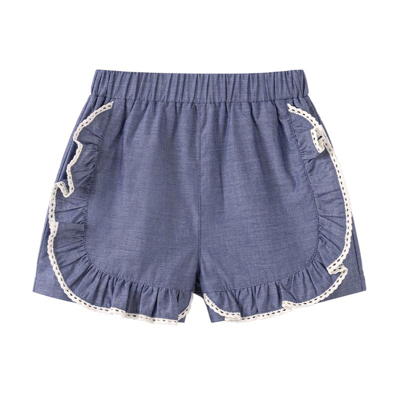 

Babylove Girls Summer Cotton Lace Casual Shorts 100